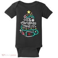 ER Christmas Crew Emergency Room Nurse ER Techs Secretary Baby Bodysuit thumb 0