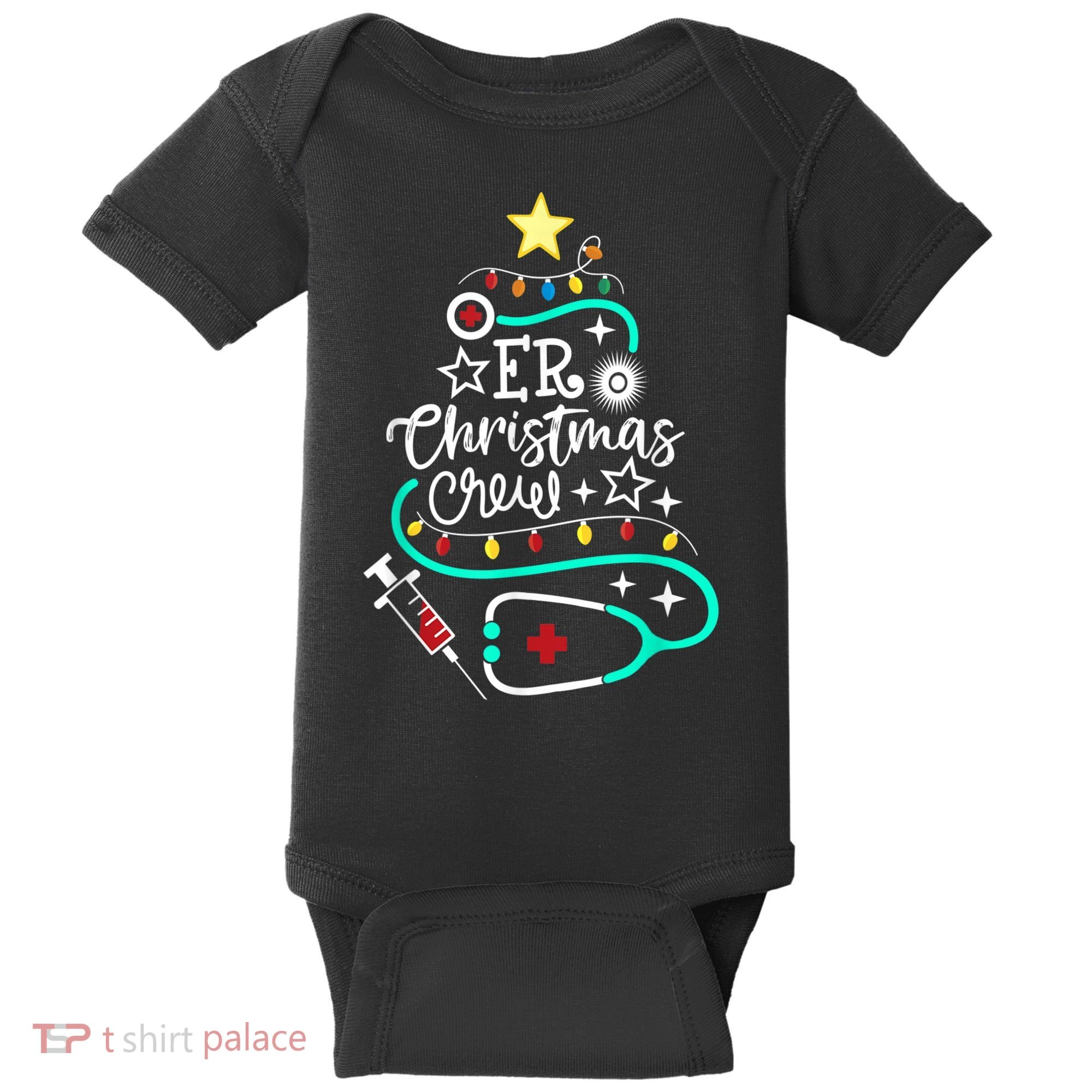 ER Christmas Crew Emergency Room Nurse ER Techs Secretary Baby Bodysuit