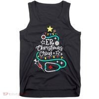 ER Christmas Crew Emergency Room Nurse ER Techs Secretary Tank Top thumb 0