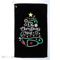 ER Christmas Crew Emergency Room Nurse ER Techs Secretary Golf Towel thumb 0