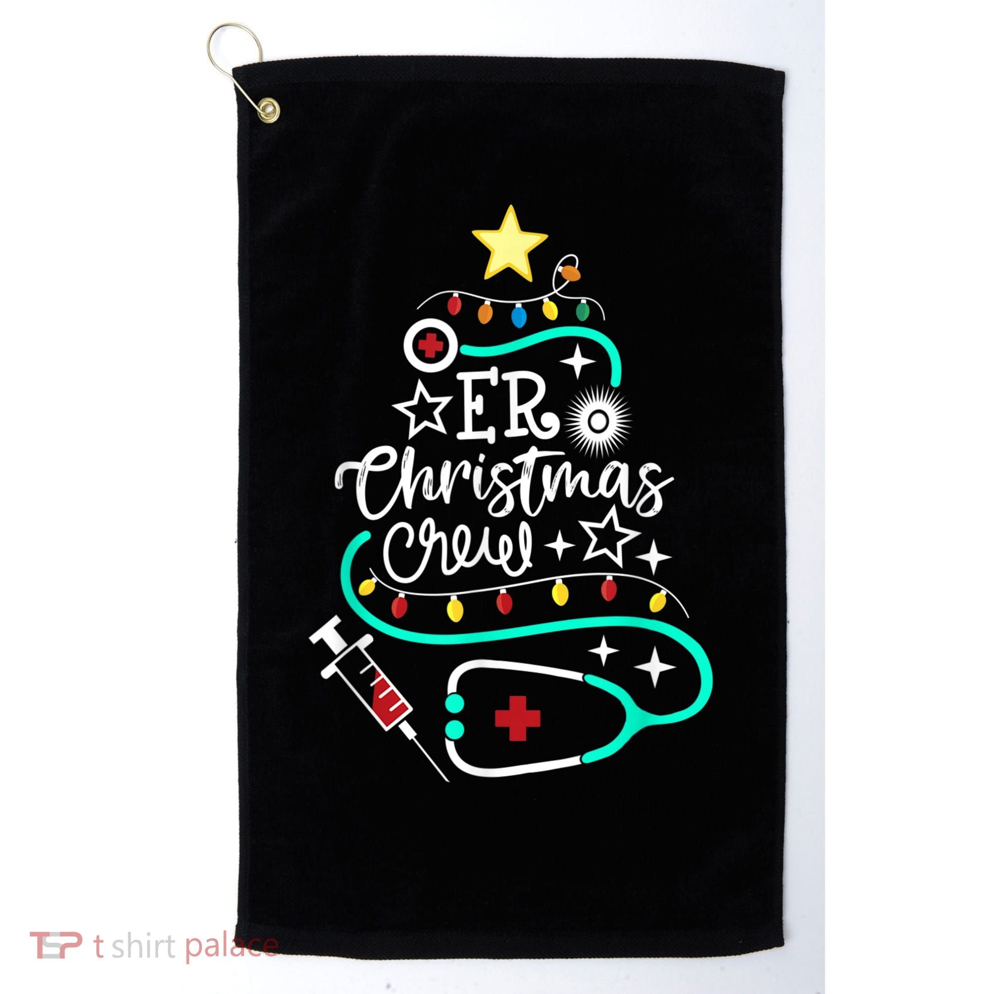 ER Christmas Crew Emergency Room Nurse ER Techs Secretary Golf Towel