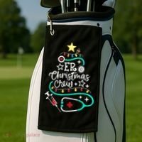 ER Christmas Crew Emergency Room Nurse ER Techs Secretary Golf Towel thumb 2