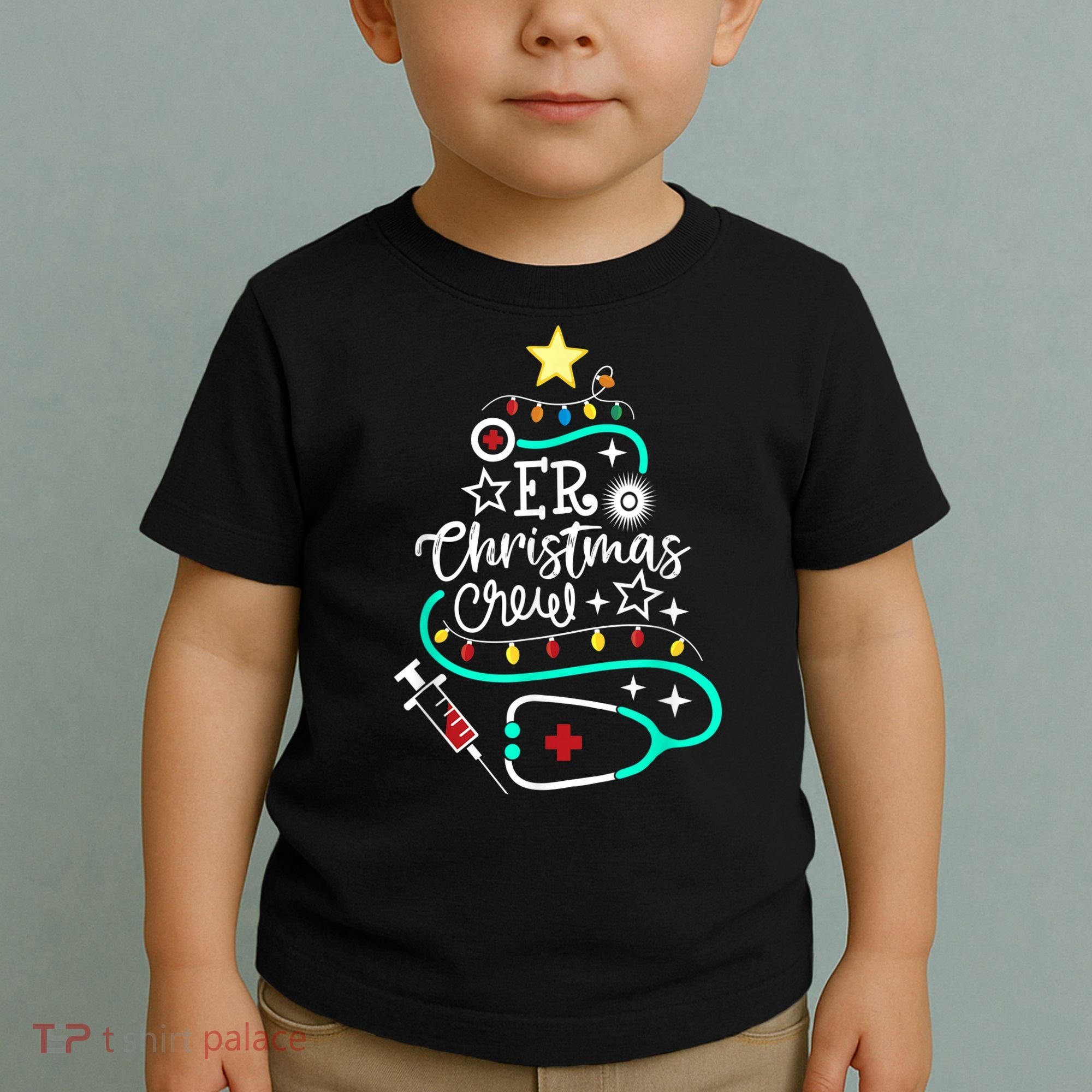 ER Christmas Crew Emergency Room Nurse ER Techs Secretary Toddler T-Shirt