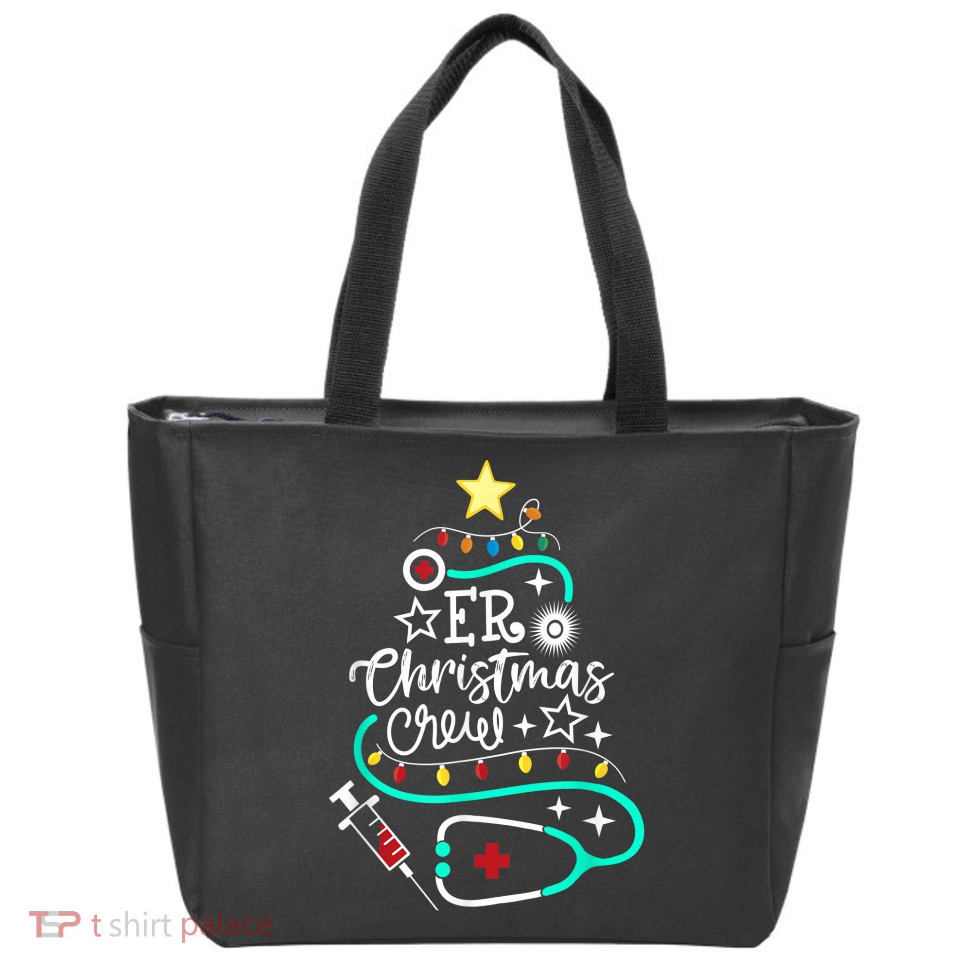 ER Christmas Crew Emergency Room Nurse ER Techs Secretary Tote Bag