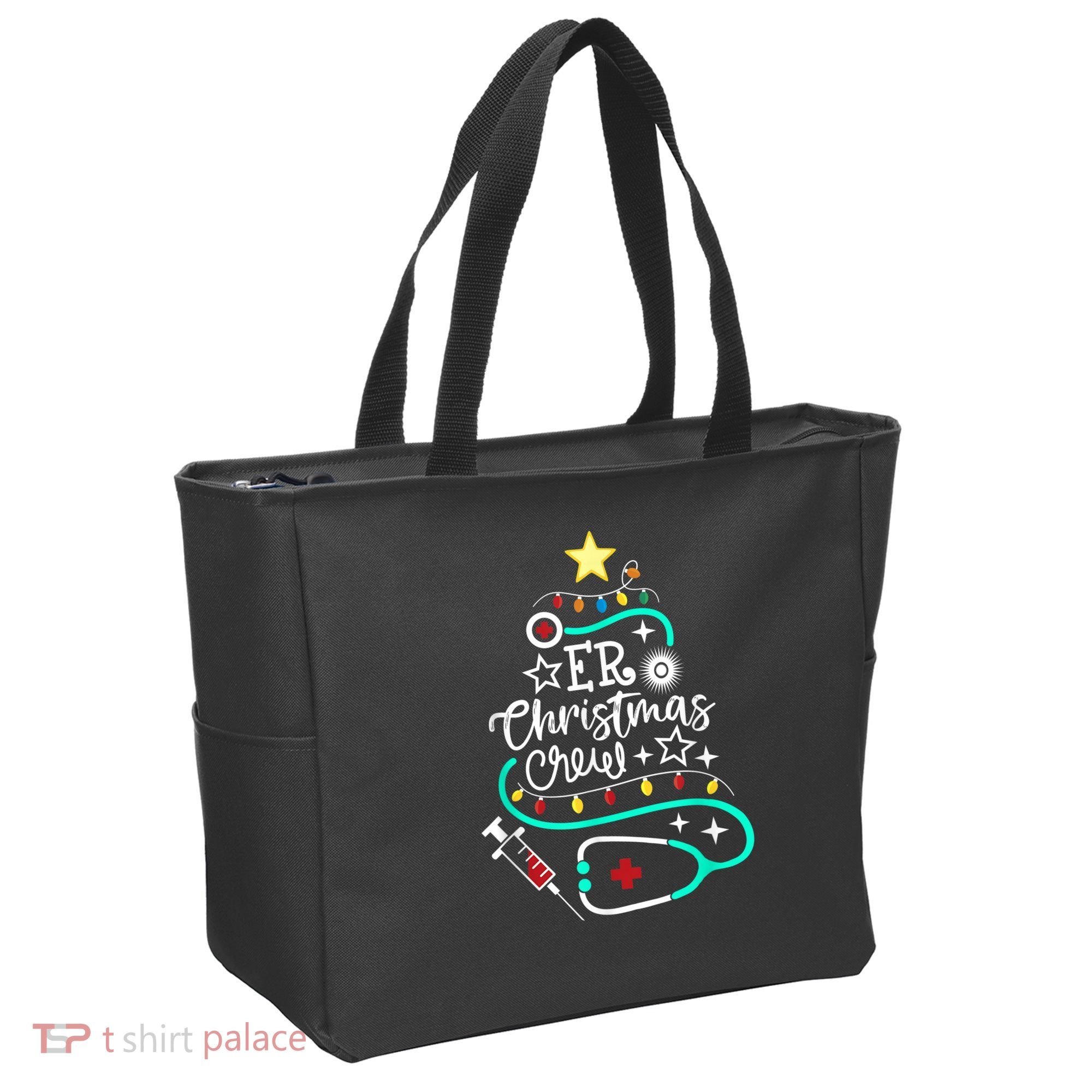 ER Christmas Crew Emergency Room Nurse ER Techs Secretary Tote Bag