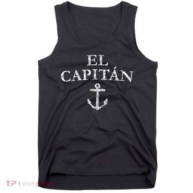 El Capitan Captain Anchor Boat & Sail Tank Top