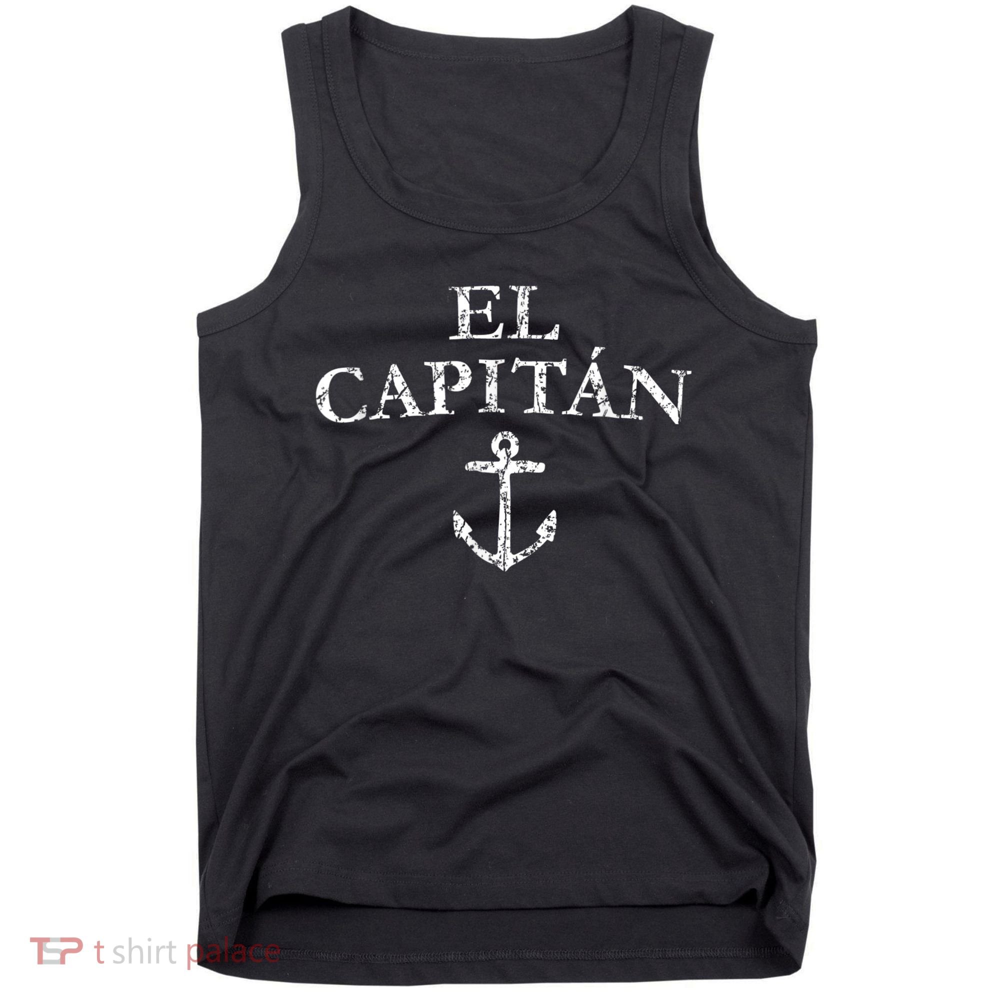 El Capitan Captain Anchor Boat & Sail Tank Top