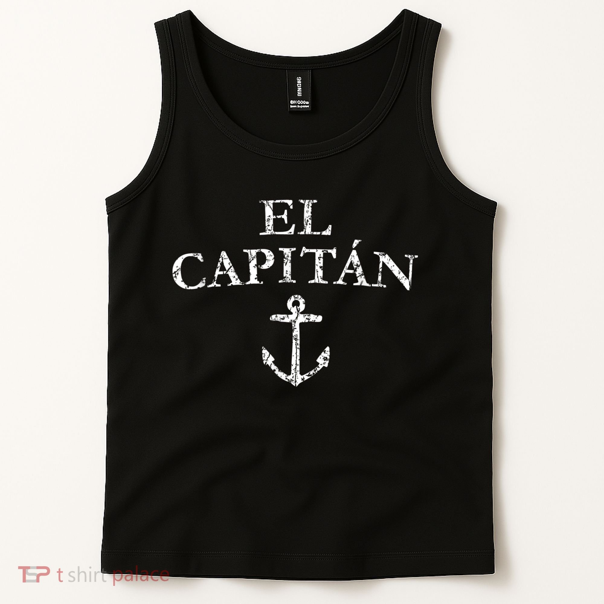 El Capitan Captain Anchor Boat & Sail Tank Top
