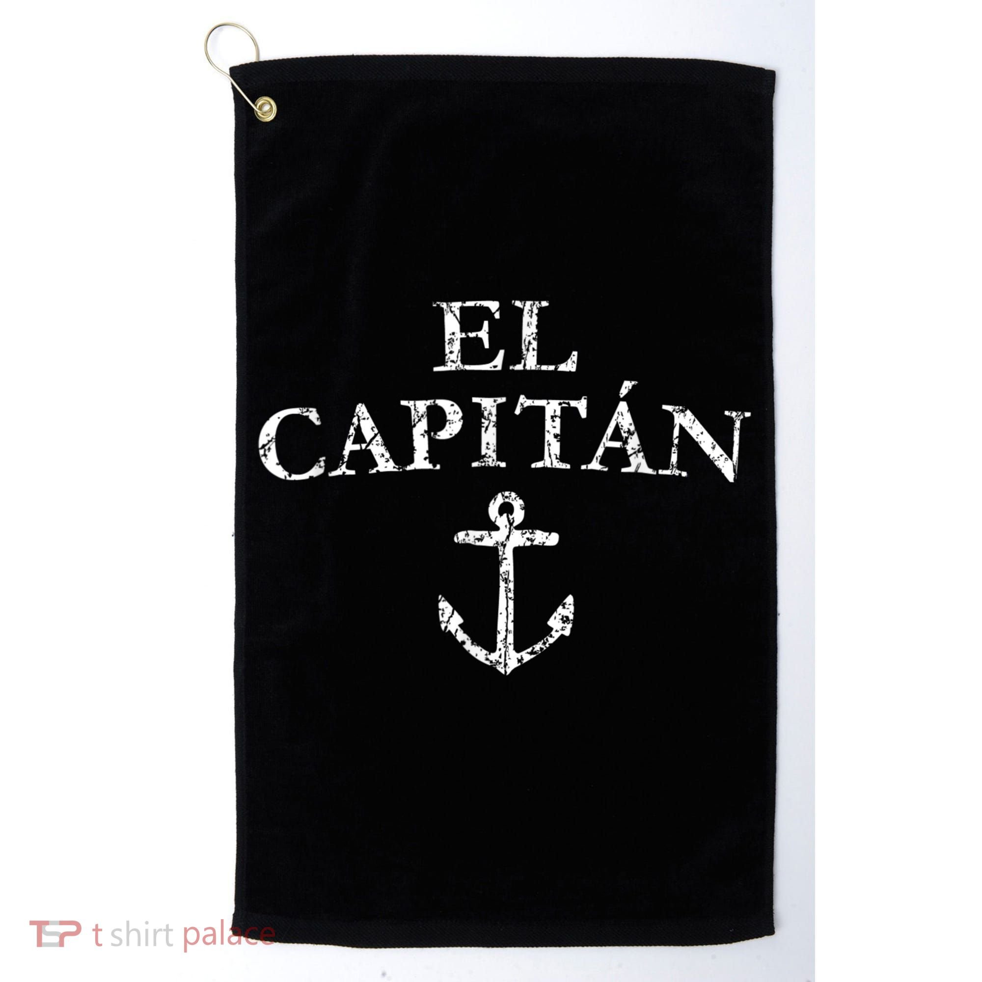 El Capitan Captain Anchor Boat & Sail Golf Towel