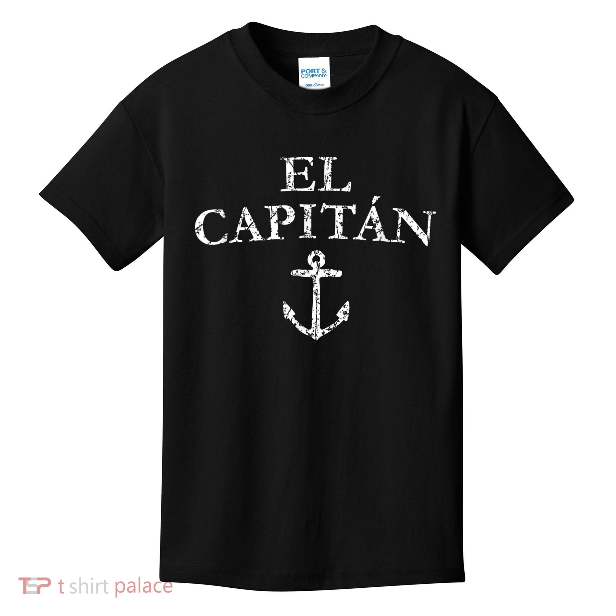 El Capitan Captain Anchor Boat & Sail Kids T-Shirt