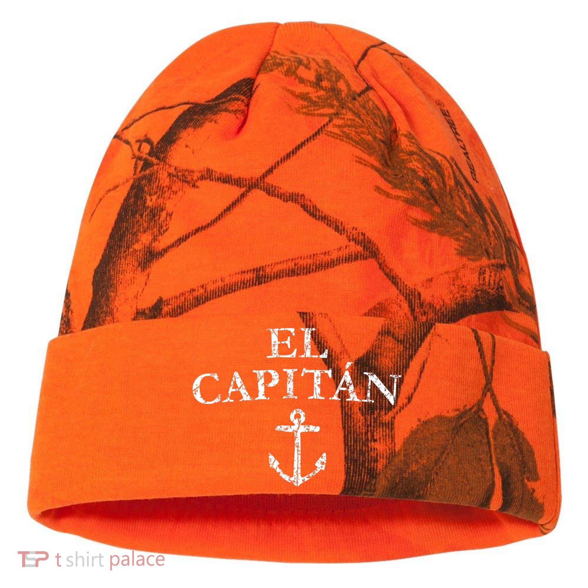 El Capitan Captain Anchor Boat & Sail Kati Licensed 12" Camo Cuffed Beanie
