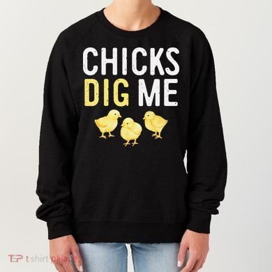 Easter Chicks Dig Me Watercolor Women's Sweatshirt