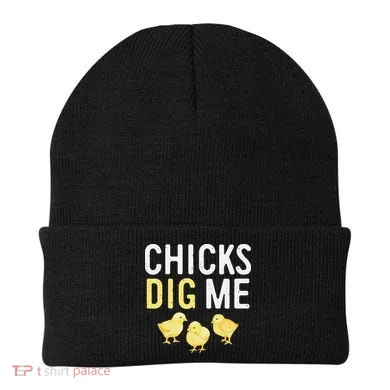Easter Chicks Dig Me Watercolor Beanie
