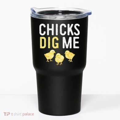 Easter Chicks Dig Me Watercolor Tumbler