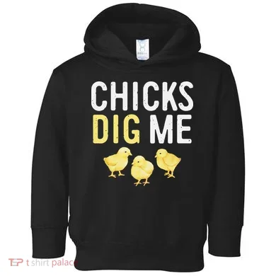 Easter Chicks Dig Me Watercolor Toddler Hoodie