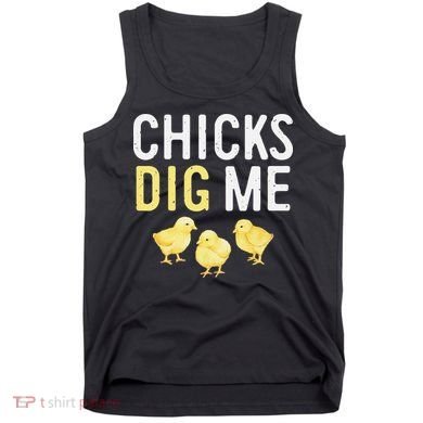 Easter Chicks Dig Me Watercolor Tank Top