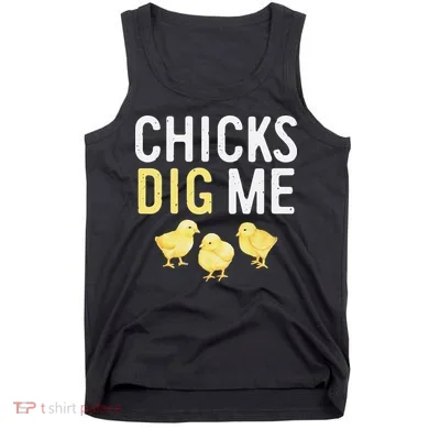 Easter Chicks Dig Me Watercolor Tank Top