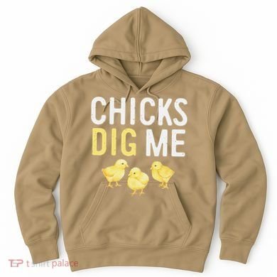 Easter Chicks Dig Me Watercolor Hoodie