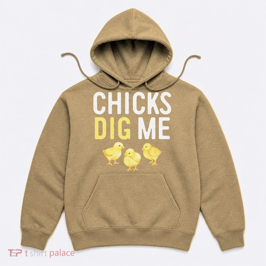 Easter Chicks Dig Me Watercolor Hoodie