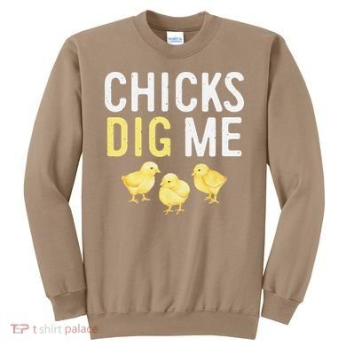 Easter Chicks Dig Me Watercolor Sweatshirt