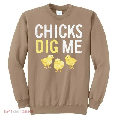 Easter Chicks Dig Me Watercolor Sweatshirt
