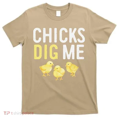 Easter Chicks Dig Me Watercolor T-Shirt