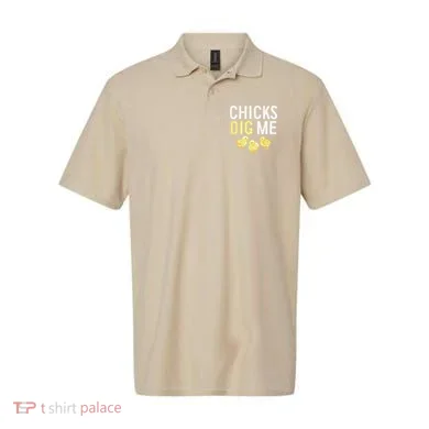 Easter Chicks Dig Me Watercolor Polo