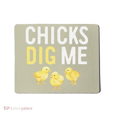 Easter Chicks Dig Me Watercolor Mousepad