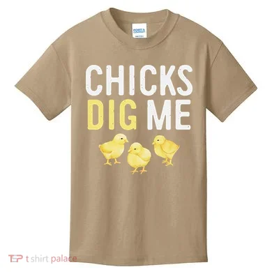 Easter Chicks Dig Me Watercolor Kids T-Shirt