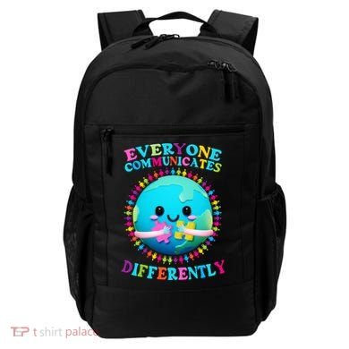 Everyone Communicated Differently Autism Awareness Acceptance Backpack