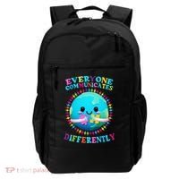 Everyone Communicated Differently Autism Awareness Acceptance Backpack thumb 0