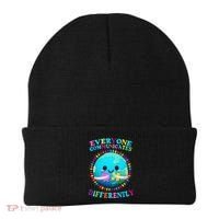 Everyone Communicated Differently Autism Awareness Acceptance Beanie thumb 0