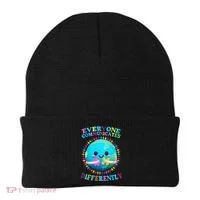 Everyone Communicated Differently Autism Awareness Acceptance Beanie thumb 0