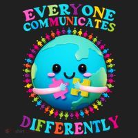 Everyone Communicated Differently Autism Awareness Acceptance Beanie thumb 2
