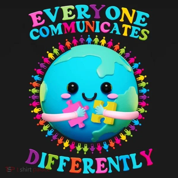 Everyone Communicated Differently Autism Awareness Acceptance Women's Hoodie