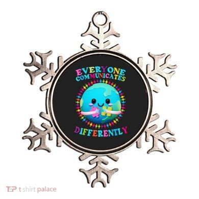 Everyone Communicated Differently Autism Awareness Acceptance Ornament