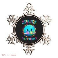 Everyone Communicated Differently Autism Awareness Acceptance Ornament thumb 0