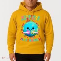 Everyone Communicated Differently Autism Awareness Acceptance Hoodie thumb 2