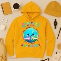 Everyone Communicated Differently Autism Awareness Acceptance Hoodie thumb 3