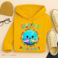 Everyone Communicated Differently Autism Awareness Acceptance Hoodie thumb 4