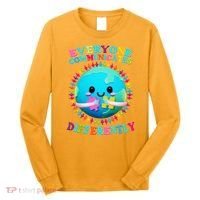 Everyone Communicated Differently Autism Awareness Acceptance Long Sleeve Shirt thumb 0