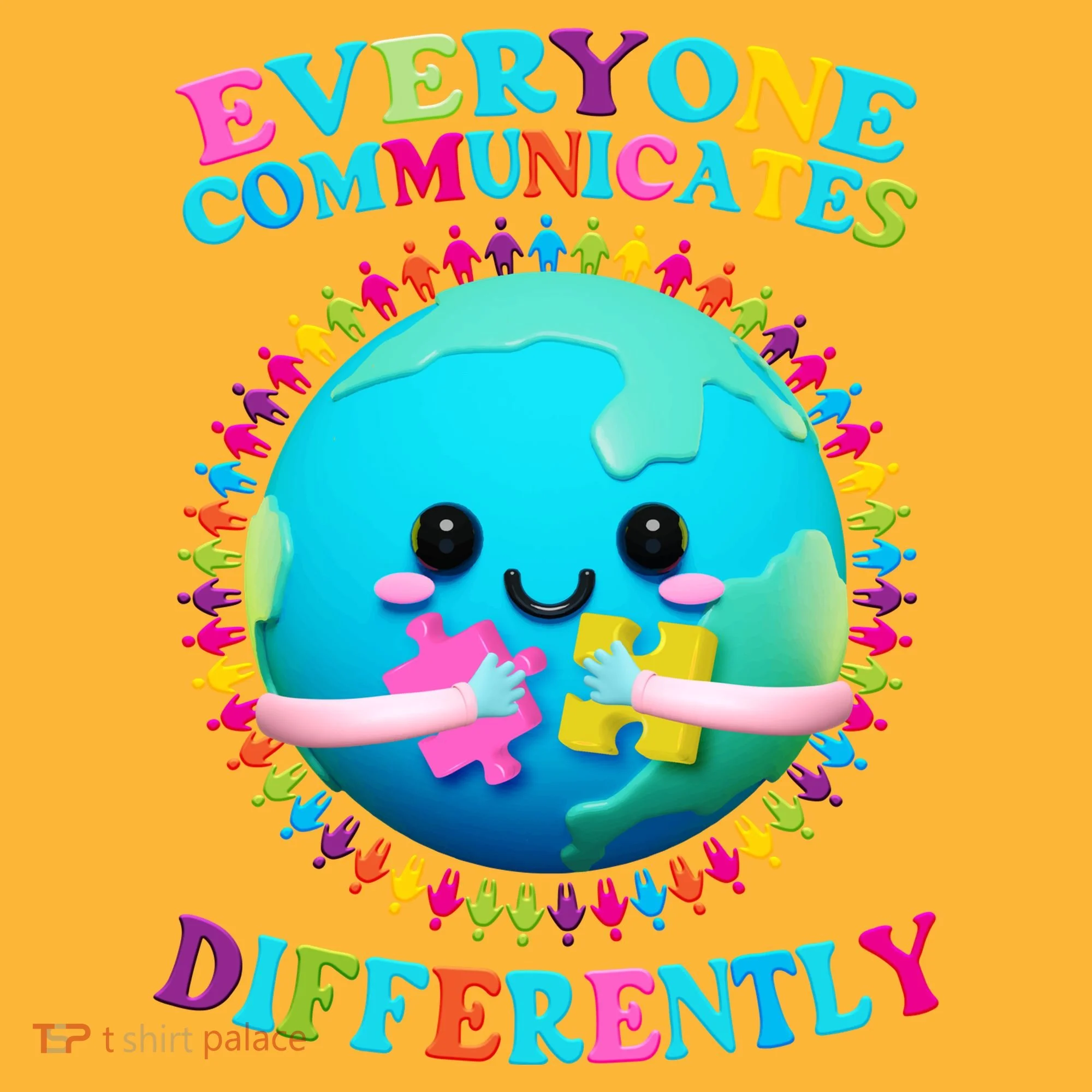 Everyone Communicated Differently Autism Awareness Acceptance Sweatshirt