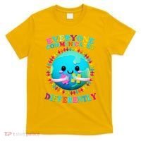 Everyone Communicated Differently Autism Awareness Acceptance T-Shirt thumb 0