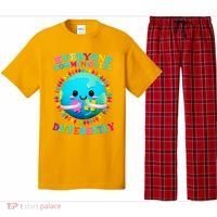 Everyone Communicated Differently Autism Awareness Acceptance Pajama Set thumb 0
