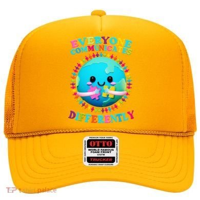 Everyone Communicated Differently Autism Awareness Acceptance Hat