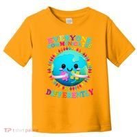 Everyone Communicated Differently Autism Awareness Acceptance Toddler T-Shirt thumb 0