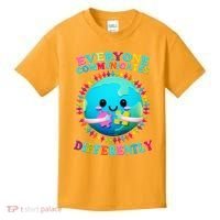 Everyone Communicated Differently Autism Awareness Acceptance Kids T-Shirt thumb 0