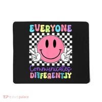 Everyone Communicates Differently Autism Awareness Teacher Mousepad thumb 0