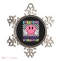 Everyone Communicates Differently Autism Awareness Teacher Ornament thumb 0