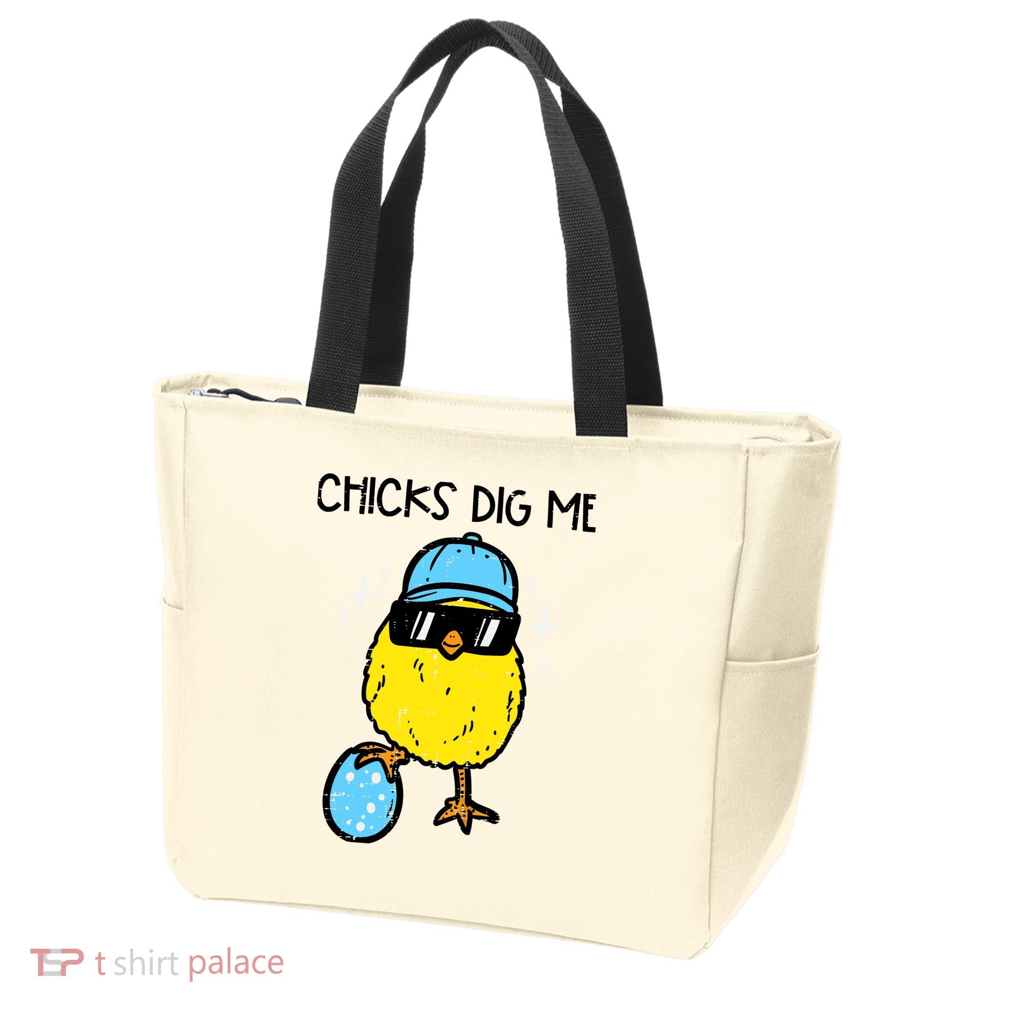 Easter Chicks Dig Me Cute Boy Teens Tote Bag